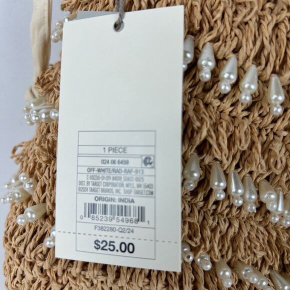 Mini‎ Embellished Pearl Bucket Bag - A New Day New With Tags NWT - Picture 7 of 9